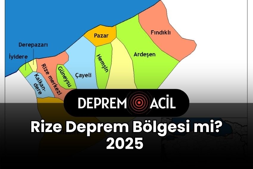 Rize Deprem Bölgesi mi 2025? Rize Deprem Riskleri